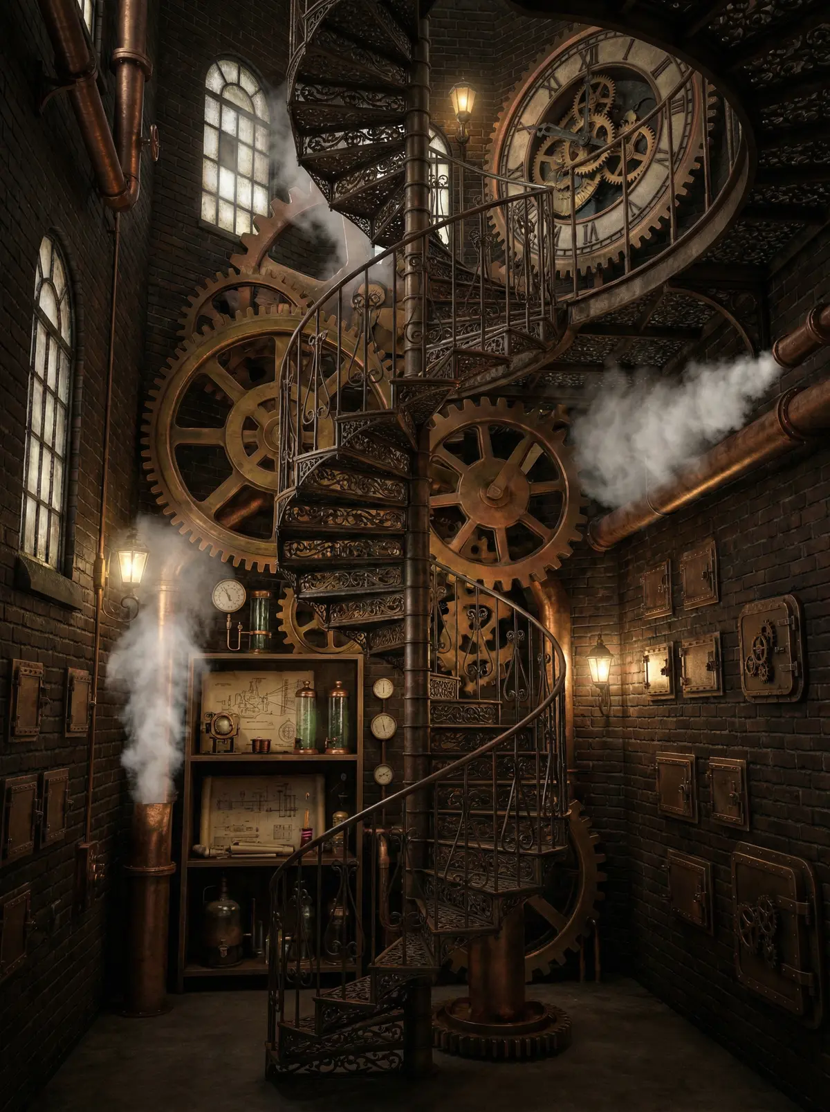 蒸汽朋克怀表界面 - 51暗网 | 移动端设计